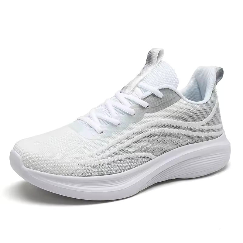 Ergonomic running shoe with cushioning & posture control