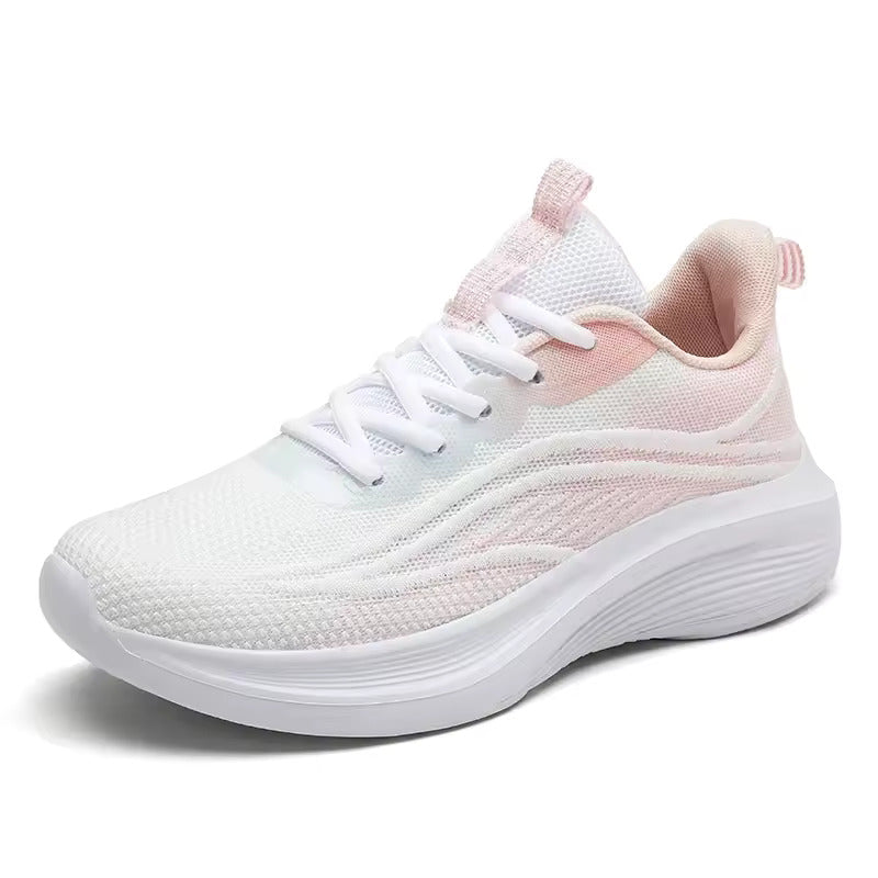 Ergonomic running shoe with cushioning & posture control
