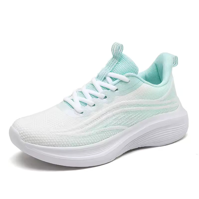 Ergonomic running shoe with cushioning & posture control